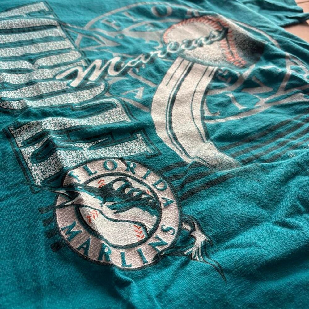 Super crazy retro vintage  1993  grail with insane graphic Florida Marlins